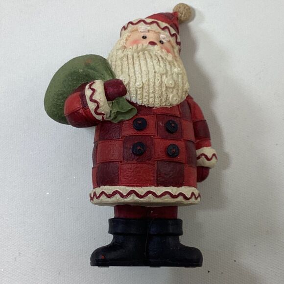 Christmas Santa Figure Ceramic Resin 5" - Picture 1 of 7